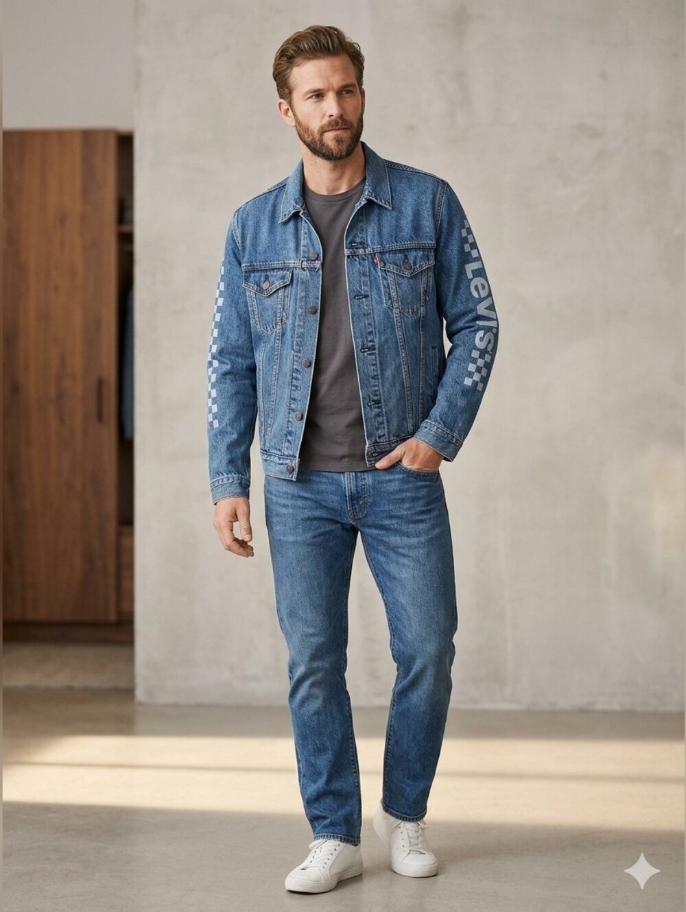 Levi's Blue Denim Jacket for Men